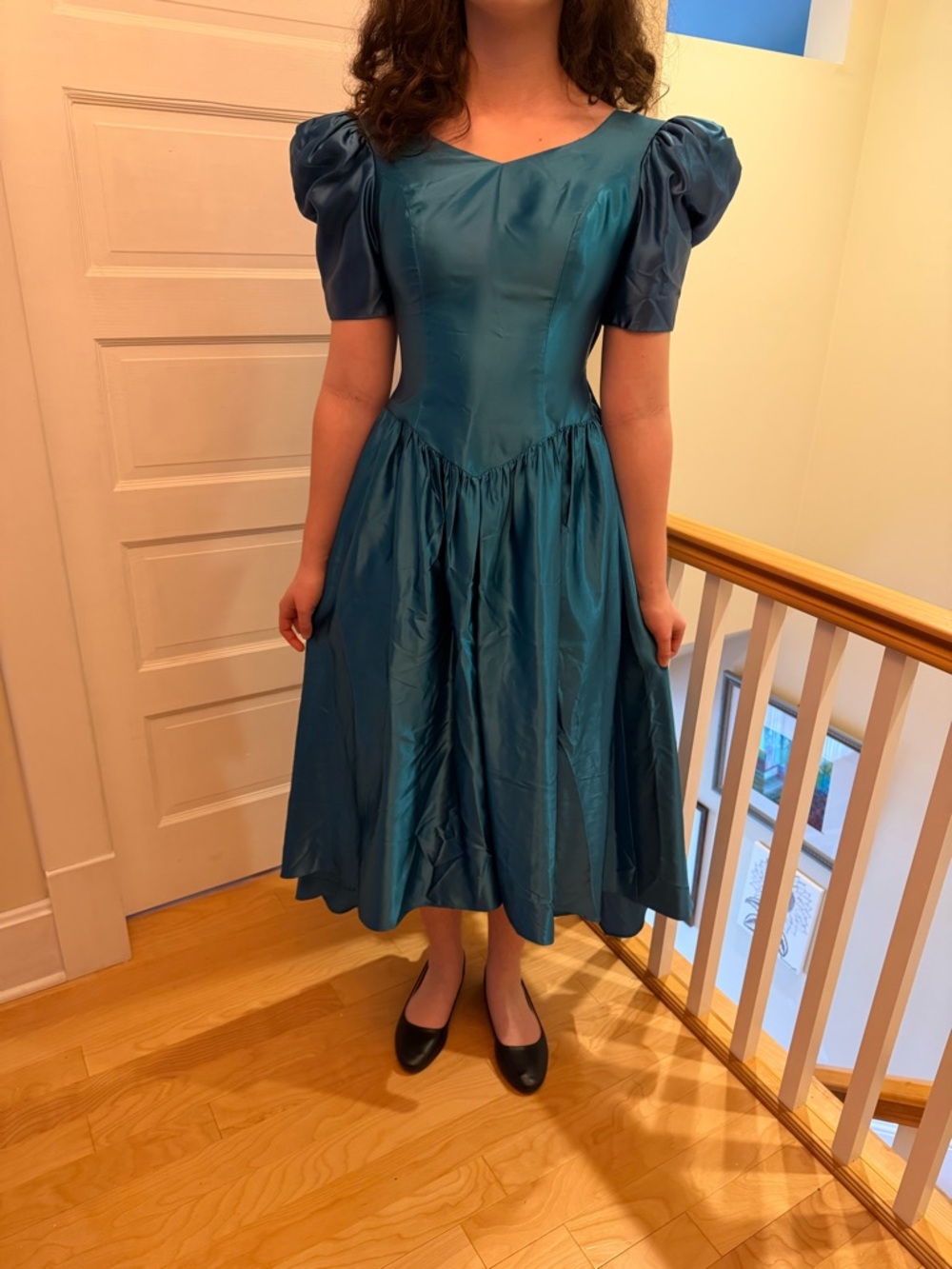 Authentic 80’s vintage teal prom/formal dress